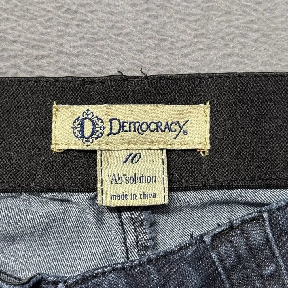 Democracy Absolution Womens 10 Skinny Jeans Blue Dark Wash Stretch Denim